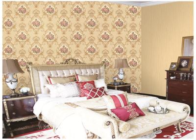 China Italy Style Girls Bedroom Wallpaper Feature Wall , Damask Pattern Wallpaper for sale