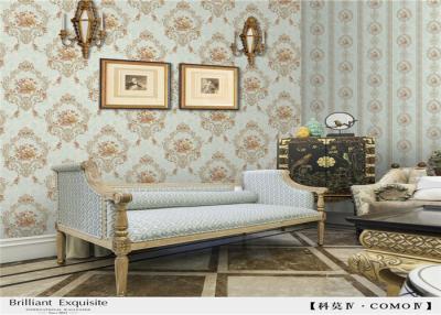 China Contemporary PVC Waterproof Wallpaper , European Style Wallpaper 0.53*10m/Roll for sale
