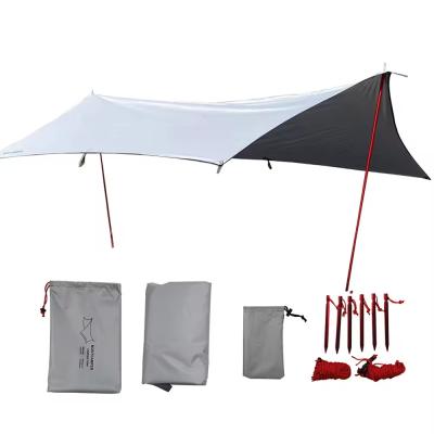 China 2.95*3.6m 210T polyester sun shelter tarp waterproof waterproof camping tarp for sale