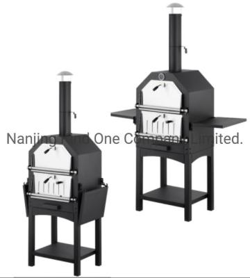 China                  Home Use Indoor Outdoor Commercial Patio Garden Party Charcoal Pizza Oven with Two Side Tables              for sale