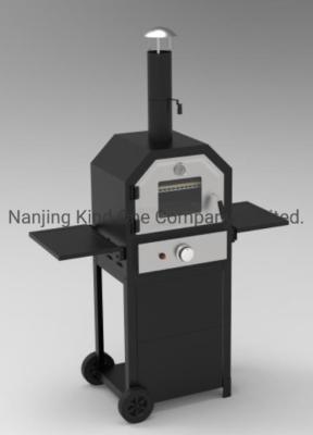 China                  Gas Pizza Oven with Stainless Steel Burner 14, 000BTU, Black              for sale