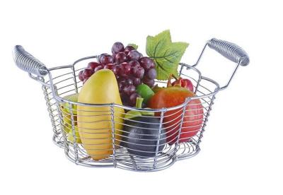 China Food Grade Metal Mesh Wire Fruit Basket Stainless Steel Material For Home Storage for sale
