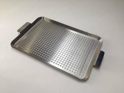 China SS 201 304 316 Perforated Baking Tray Silver Color For Bbq And Household for sale