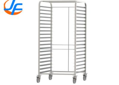 China RK Bakeware China Foodservice NSF 600 X 800 Stainless Steel Baking Rack Bakery Trolleys Double Oven Rack for sale