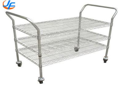 China RK Bakeware China Foodservice NSF Stainless Steel Serving Cart Rolling Cart Transportation Cart for sale