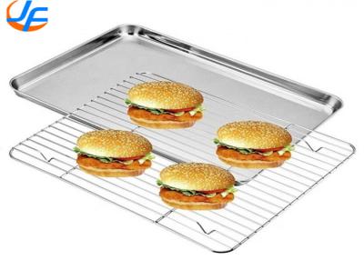 China RK Bakeware China Aluminium Cookie Sheet Pan And Stainless Steel Cooling Rack Set for sale