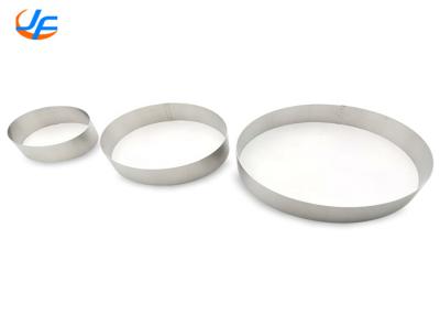 China RK Bakeware China Foodservice NSF Birthday Cake Pan , Stainless Steel Mousse Rings for sale
