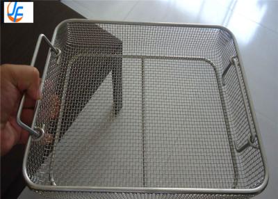 China Medical Sterilization Stainless Steel Wire Basket Special Weave 0.02mm Tolerance for sale