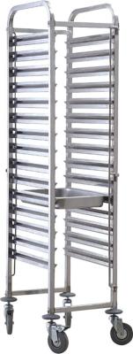 China RK Bakeware China-Sinlge Oven Rack 610x750x1800 Baking Tray Bakery Trolley For Industry for sale