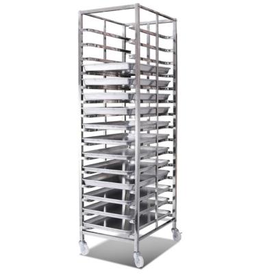 China RK Bakeware China-Z Frame Nesting Stainless Steel Baking Trolley Double Oven Rack For Wholesale Bakeries for sale