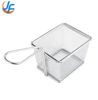 China RK Bakeware China Foodservice NSF Food Fries Basket Fried Fish / Fried Basket 304 Stainless Steel for sale
