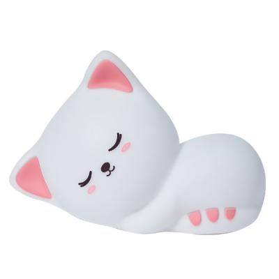 China LED Silicone Cat Decompression Pat Light LED Night Light Sleep Night Light Bedside Light for sale