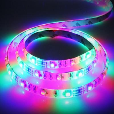 China 5V High Brightness Waterproof LED Strip Lights 60lights/M Rgb Three Color for sale