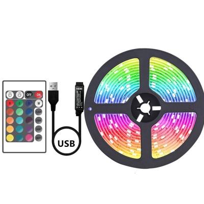 China RGB Color Temperature 15m Strip Light Set Support Dimmer CCT RGB 5V SMD 5050 LED IP20 for sale