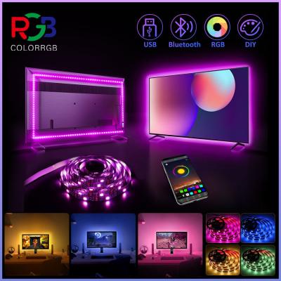 China DC12V 2m RGB SMD 5050 LED Strip Light Set With 3 Keys And IP65 Beam Angle 120 Degrees for sale