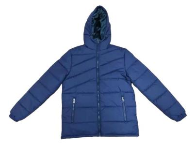 China Quilted Nylon Packable Puffer Jacket Mens Blue Quilted Coat for sale