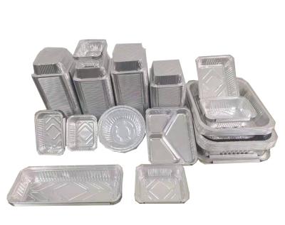 China Op maat gemaakt Aluminium Folie Lunch Box 195d 900ml 195*145*55mm Te koop