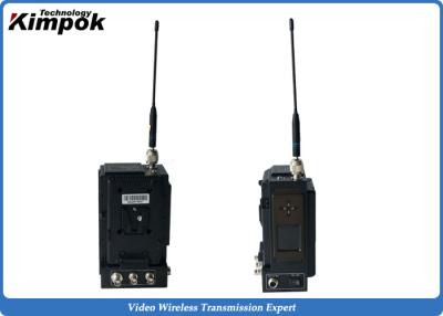 China Dual V Battery Mounts COFDM Long Range Video Transmitter Back - pack Wireless AV Sender for sale