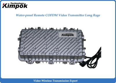 China Waterproof Long Range Video Transmitter 50W Remote COFDM Video Monitoring System for sale