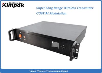 China 30W ~ 100W High Power COFDM Wireless AV Transmitte 100km Digital Long Range Video Sender for sale