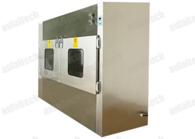China SUS201 HEPA Laminar Flow Pass Boxes SS Lab 10W 254nm Air Shower For Clean Room for sale