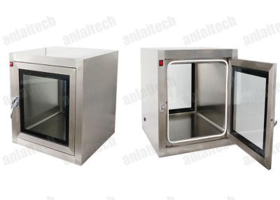 China Anlaitech 60Hz Stainless Steel Pass Boxes , Transfer Window Cleanroom Pass Box for sale