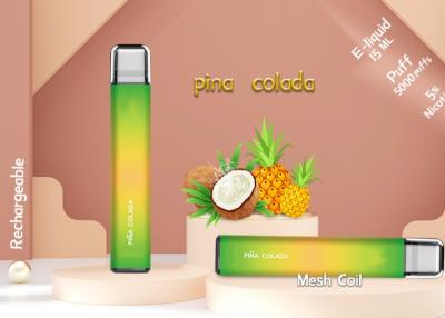 China Mesh Coil 5000 Puffs E Juice Vape Pen 950Mah Disposable Vape Device 15ml for sale