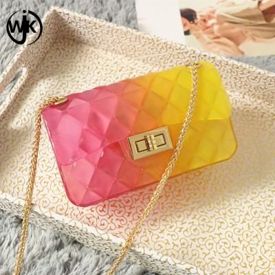China China supplier pvc lady shoulder bag cheap price sling bags hot sell factory popular rubber jelly bag for sale