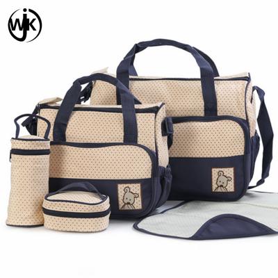 China fashion useful mother diaper bags top nylon wholesale cheap 3 in 1baby diaper bag backpack for sale
