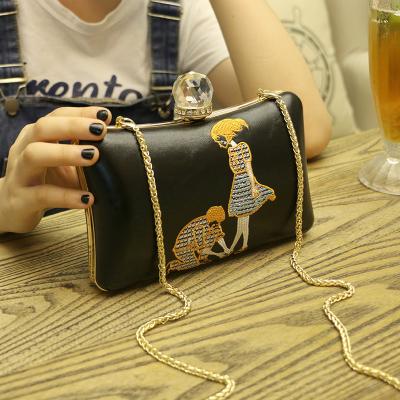 China new ladies party wear shoes women phone purse crossbody embroidered bags custom logo purse wholesale clutch bags china for sale