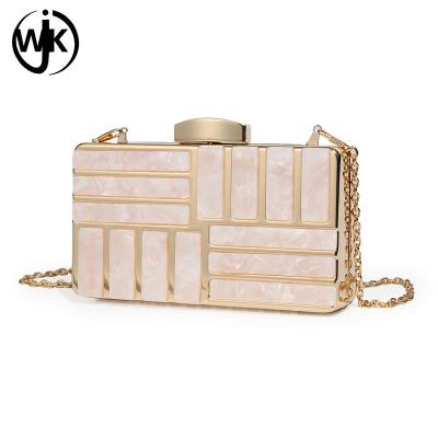 China new fashion popular shine high quality wholesale chian factory lady clear acrylic clutch bag women for sale
