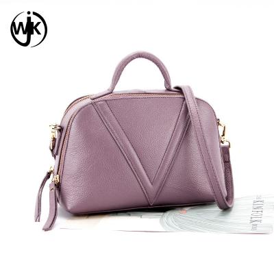 China cross body bags women leather custom-made leather bag handbags plain color with pocket shoulder sling bag brand leather for sale
