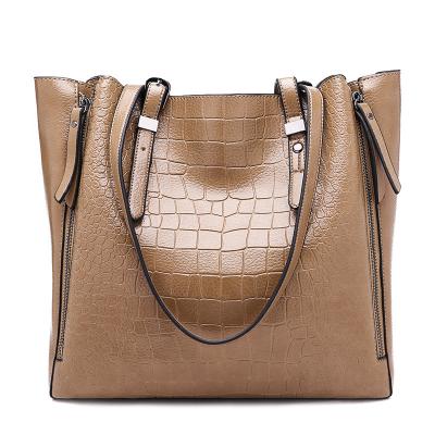 China 2019 new style handbag black designed tote bag large volume guangzhou ladies handbags for sale