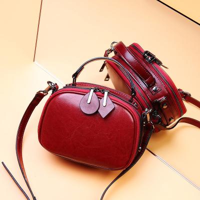 China Hot Latest Fashion Real leather Print  Crossbody Slingbag/Shoulder Handbag  Custom Printed Sling Bag  Print Sling Bag for sale