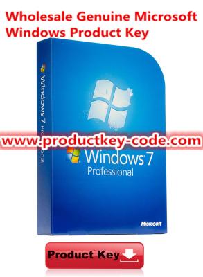 China Windows genuíno 7 códigos chaves do produto, Microsoft Windows 7 FPP profissionais em linha ativa a chave para 32/64 de bocado à venda
