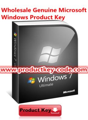 China 32bit 64bit Windows 7 Product Key Codes , Offer Genuine Win 7 Ultimate FPP Key for sale