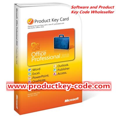 China Microsoft Office 2010 Product Key Card, Discount Microsoft Office Professional 2010 PKC 1 User for sale