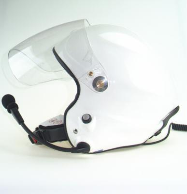 China EN966 Noise cancel Paramotor helmet  PPG helmet white double side PTT  13 years Factory for sale