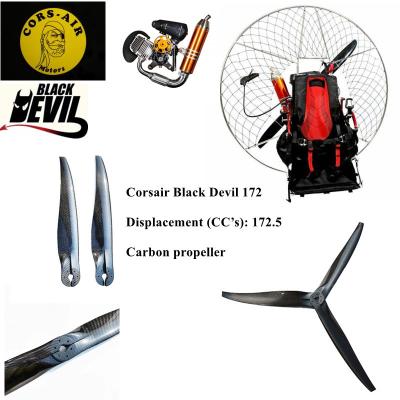 China Corsair BlackBee/BlackBull/CorsairM19Y /Black Magic/Corsair M21/Corsair M25Y/Black Devil paramotor carbon propeller for sale