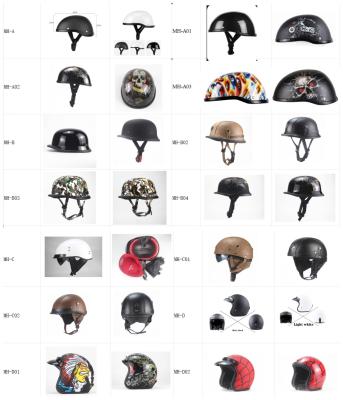 China Wholesale and OEM Vintage Motorcycle Helmet High Quality Open Face Helmet Half Face Motorbike Helmet for sale