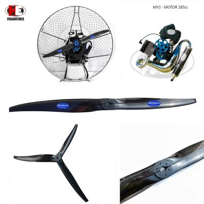 China HE R125ng GN125 GN90 MV1 MV1PLUS MVL PA125 R120  engine carbon propellers 125cm 130cm 2 and 3 blades for sale