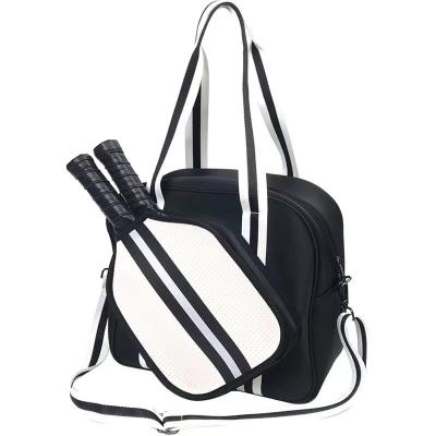 China Wholesale Pickleball Paddle Large Shoulder Tote Bag with Zipper & Shoulder Strap Sport Tote for Women Men for sale