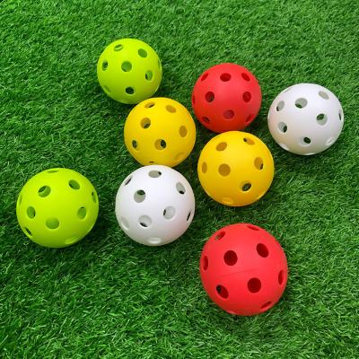 China USAPA 40 Hole Pickleball Balls Outdoor Indoor sports customized color logo pickleballs for sale