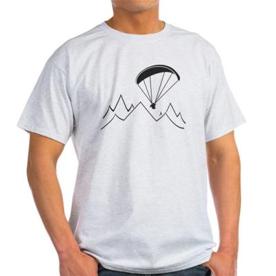 China Custom Paragliding Paramotor short Sleeve T shirt  Paragliding Pictogram Flight Sports  cheap price fast delivery for sale