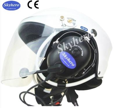 China Black Aviation helmet high quality aircraft helmet light fly helmet for sale fiber glass Pilot helmet for sale