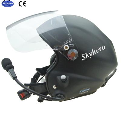 China New colour Matt black Noise cancel paramotor helmet with goprobase professional factory for sale