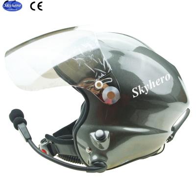 China Grey Paramotor helmet GD-G with full headset PPG helmet  Noise cancel powered paragliding helmet for sale