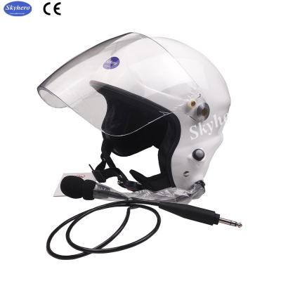 China Powered paraglider helmet PPG helmet white Paramotor helmet 820g+/-50g EN966 certificated blue red black grey for sale