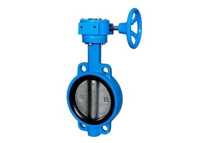 China BWWA Rubber seal worm Gear Wafer Centre Line Butterfly Valve for sale