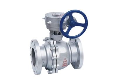 China BWAQ Worm Gear V Port Ball Valve for sale